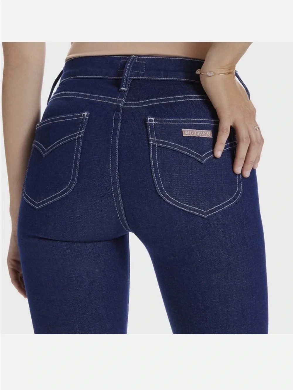 MOTHER Dark Blue Flare Jeans